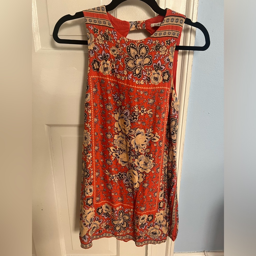 Urban outfitters ecote floral coral dress